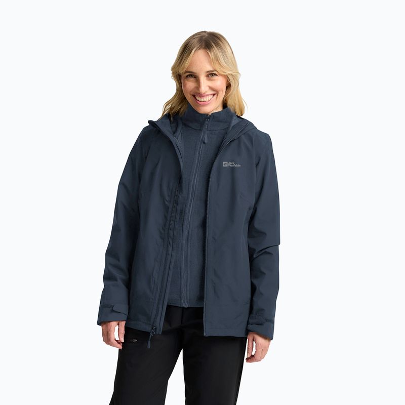 Дамско яке 3в1 Jack Wolfskin Moonrise 3In1 midnight sky 4