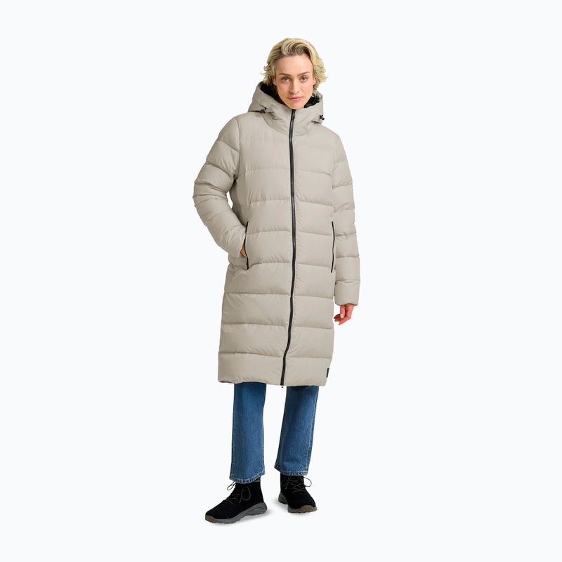 Дамско пухено яке Jack Wolfskin Frozen Palace блед пясък
