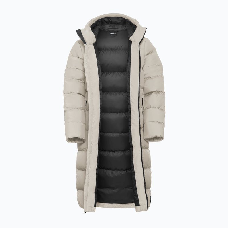 Дамско пухено яке Jack Wolfskin Frozen Palace блед пясък 11
