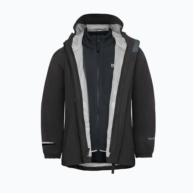 Детско яке 3в1 Jack Wolfskin Iceland 3IN1 черно 3