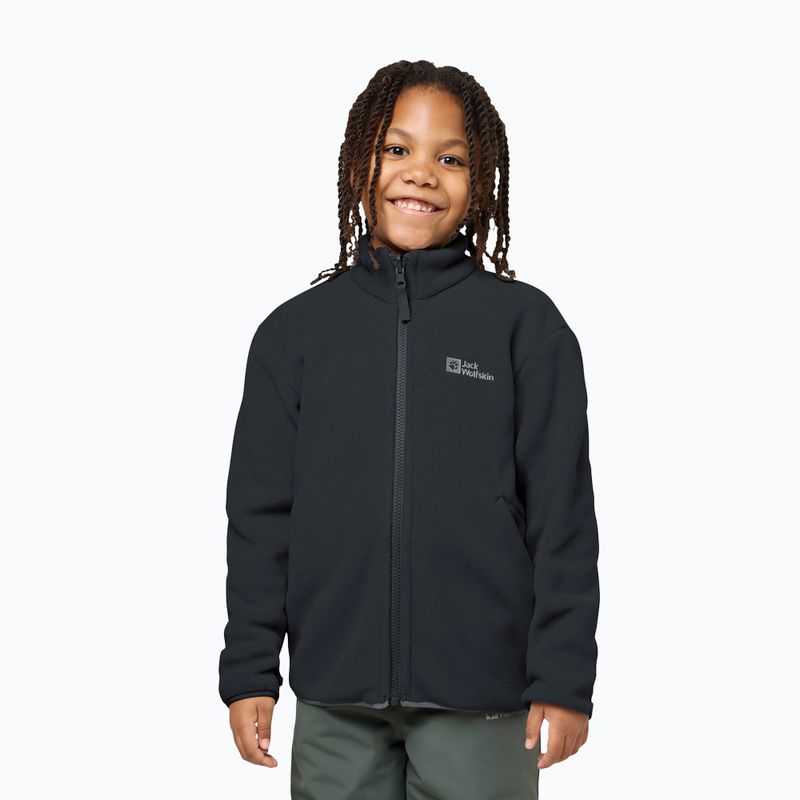 Детско яке 3в1 Jack Wolfskin Iceland 3IN1 черно 9