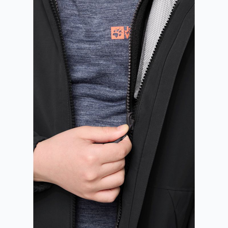 Детско яке 3в1 Jack Wolfskin Iceland 3IN1 черно 16