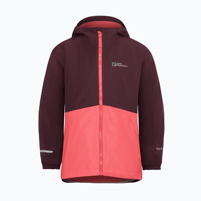 Детско яке 3в1 Jack Wolfskin Iceland 3IN1 sunset coral