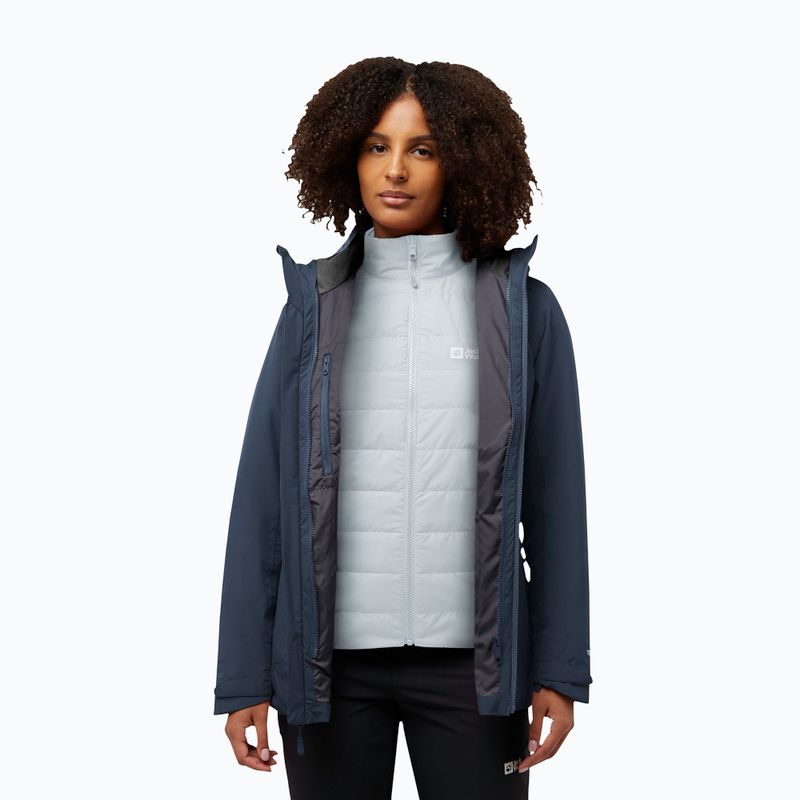 Дамско яке 3в1 Jack Wolfskin Hunberg 3In1 midnight sky 3