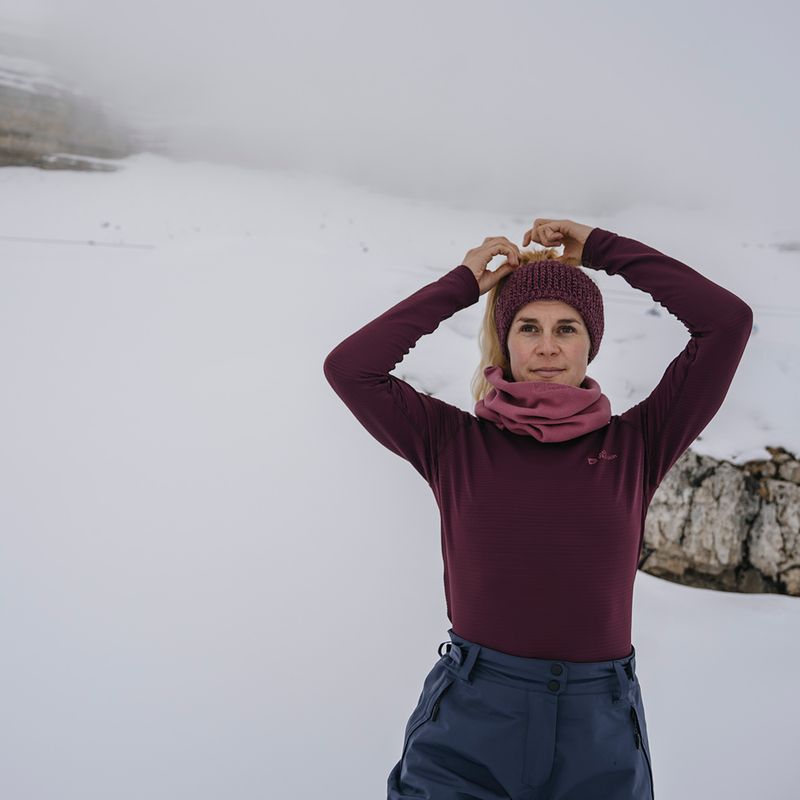 Дамска термоактивна блуза Jack Wolfskin Infinite Warm amaranth 5