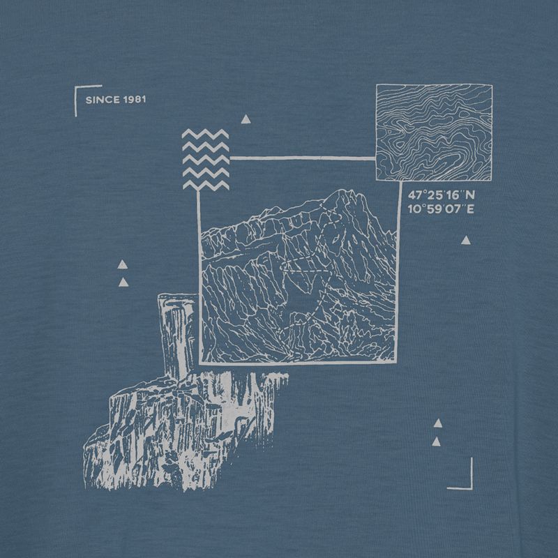Мъжка тениска Jack Wolfskin Vonnan Graphic Peak Trail midnight sky 8