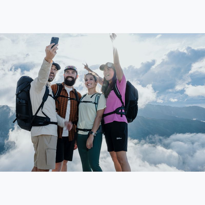 Дамска тениска за трекинг Jack Wolfskin Vonnan foxglove 10