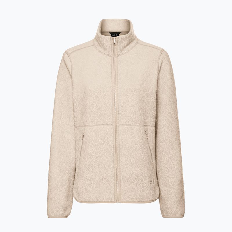 Дамски поларен суитшърт Jack Wolfskin Lite Curl Full Zip oyster 7