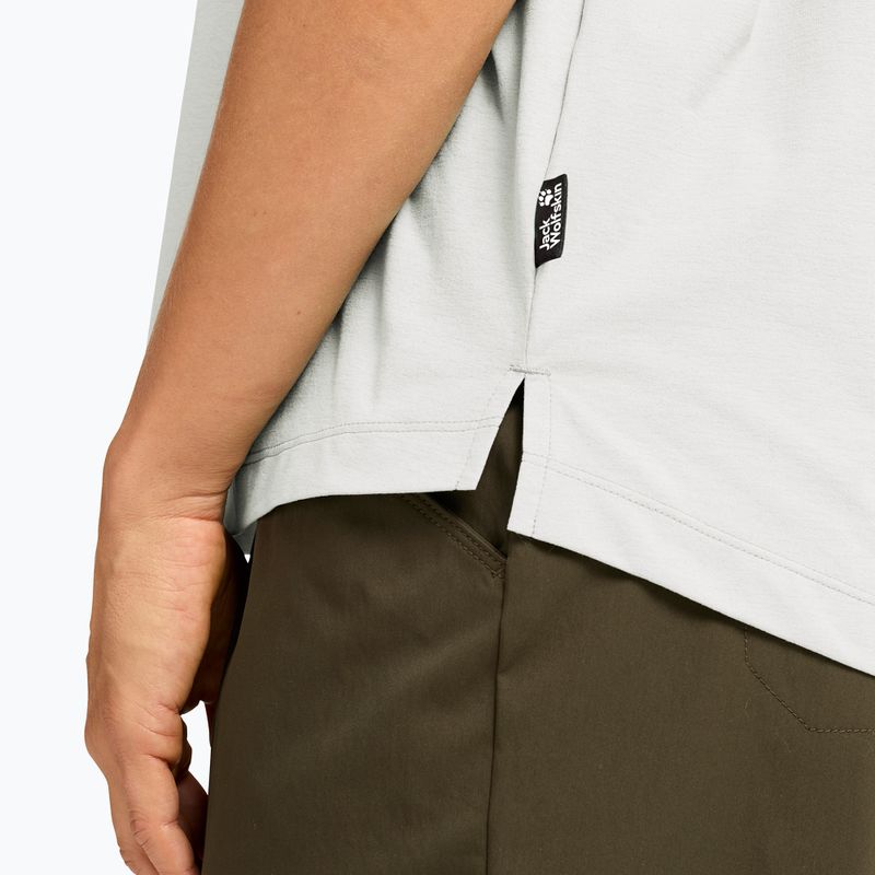 Дамска тениска за трекинг Jack Wolfskin Travel T stark white 4