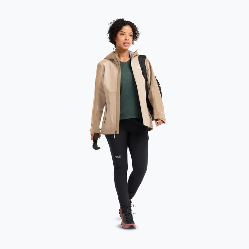 Дамско яке за дъжд Jack Wolfskin Wildbound 2L oyster 2