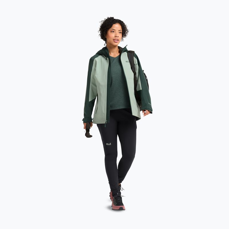 Дамско яке за дъжд Jack Wolfskin Wildbound 2L green zinnia 2