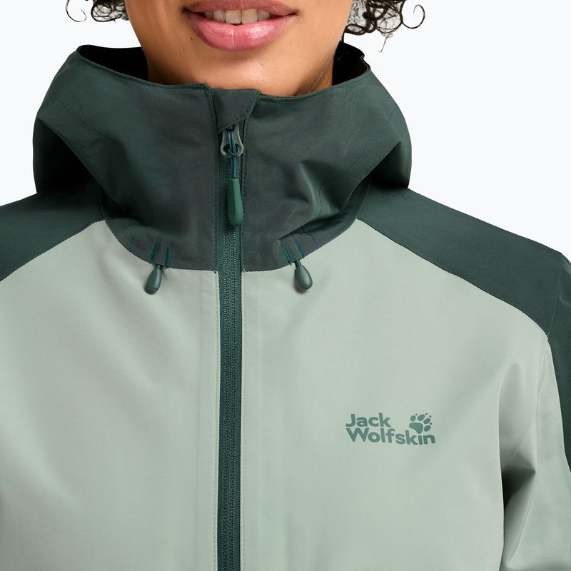 Дамско яке за дъжд Jack Wolfskin Wildbound 2L green zinnia 4