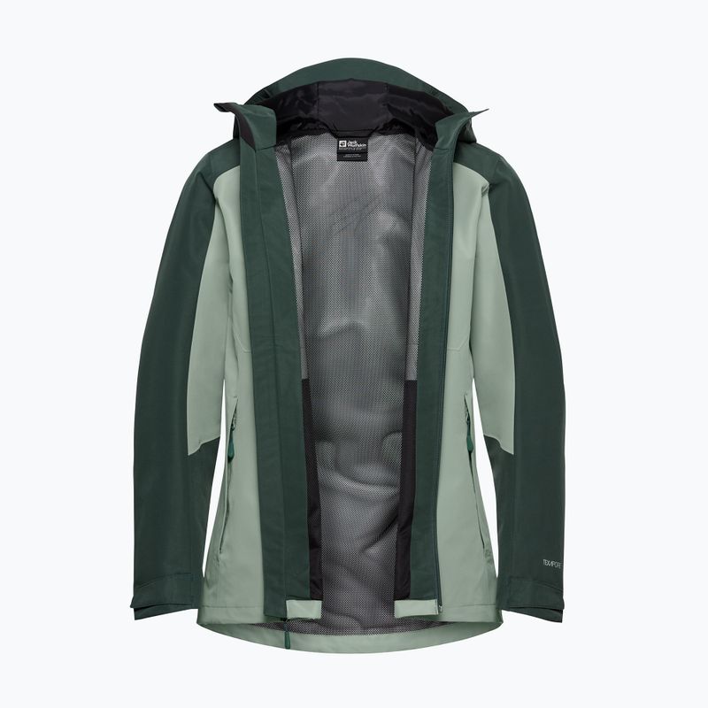 Дамско яке за дъжд Jack Wolfskin Wildbound 2L green zinnia 8