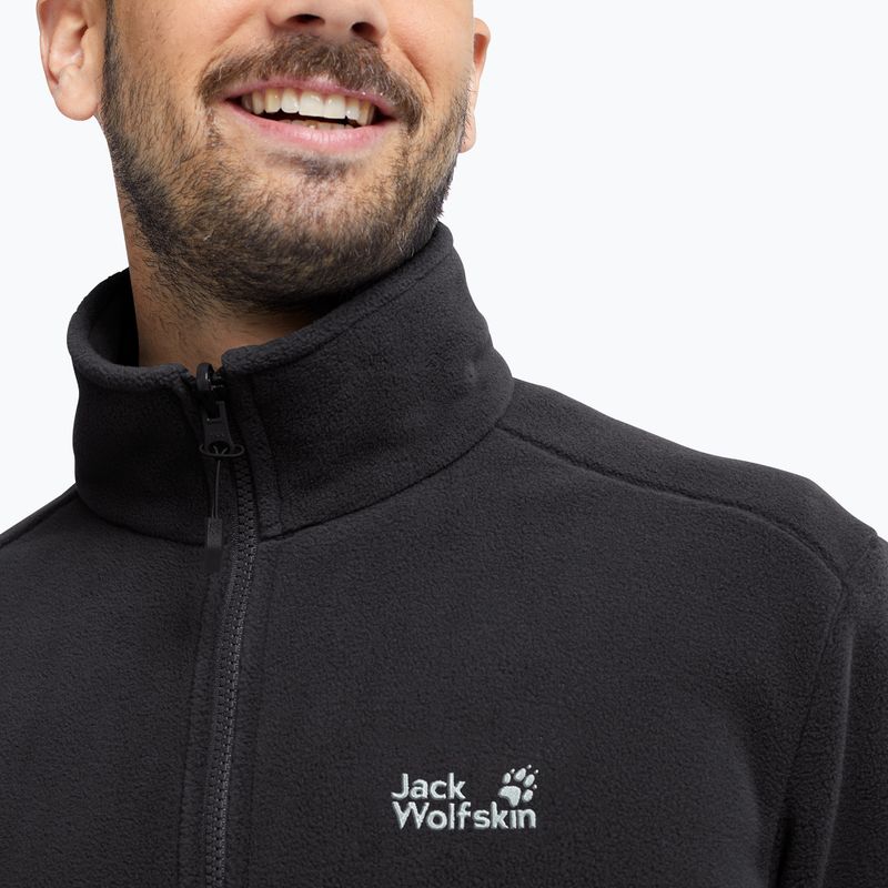Мъжки поларен суитшърт Jack Wolfskin Taunus 200 Full Zip black 4