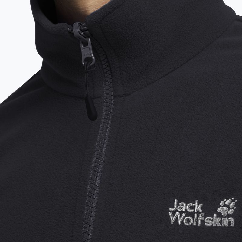 Мъжки поларен суитшърт Jack Wolfskin Taunus 100 Full Zip black 4