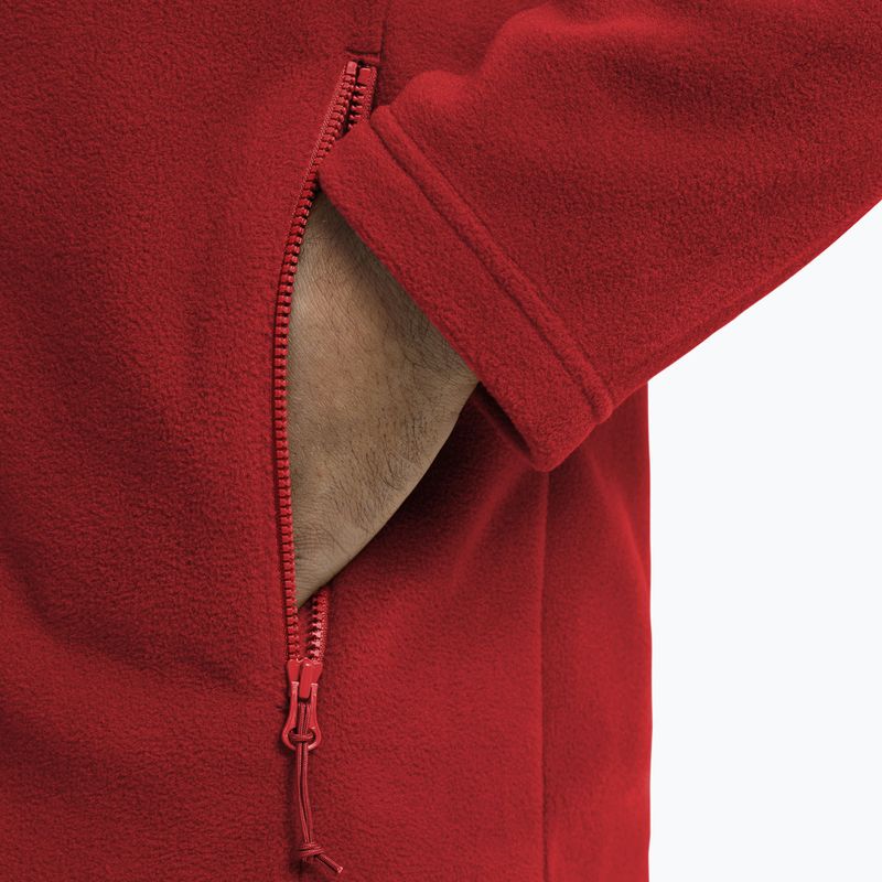 Мъжки поларен суитшърт Jack Wolfskin Taunus 100 Full Zip siren red 5