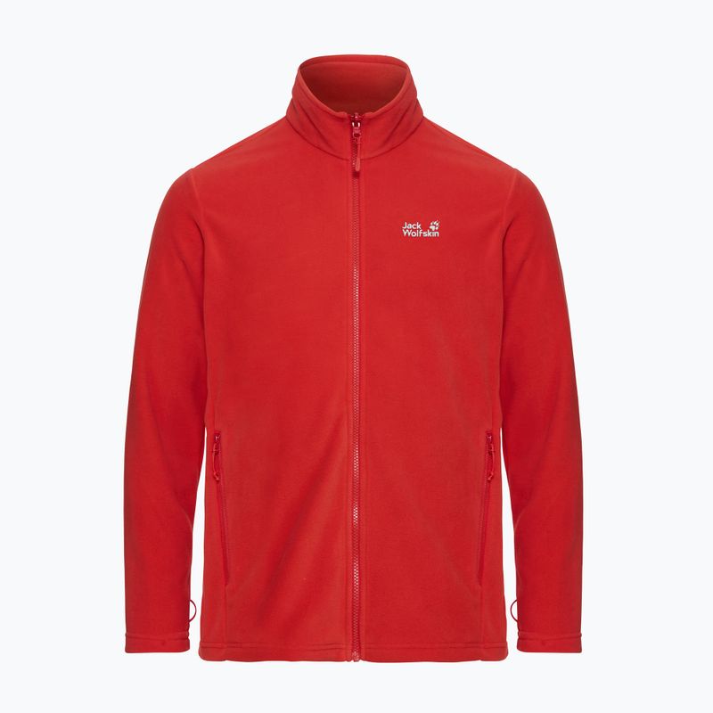 Мъжки поларен суитшърт Jack Wolfskin Taunus 100 Full Zip siren red 7