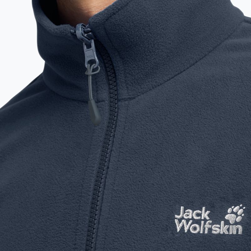 Мъжки поларен суитшърт Jack Wolfskin Taunus 100 Full Zip midnight sky 4
