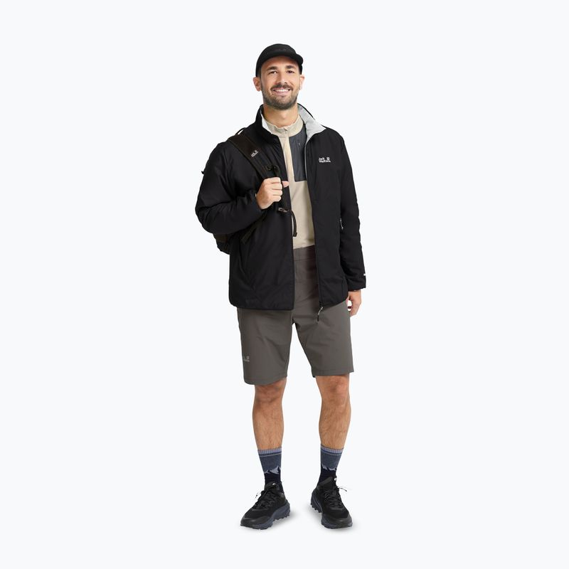 Мъжко ватирано яке Jack Wolfskin Trail Light Ins 2IN1 black 2