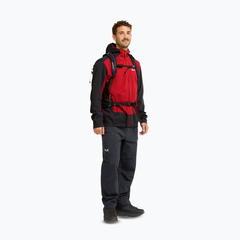 Мъжко софтшел яке Jack Wolfskin Skyvail siren red 2