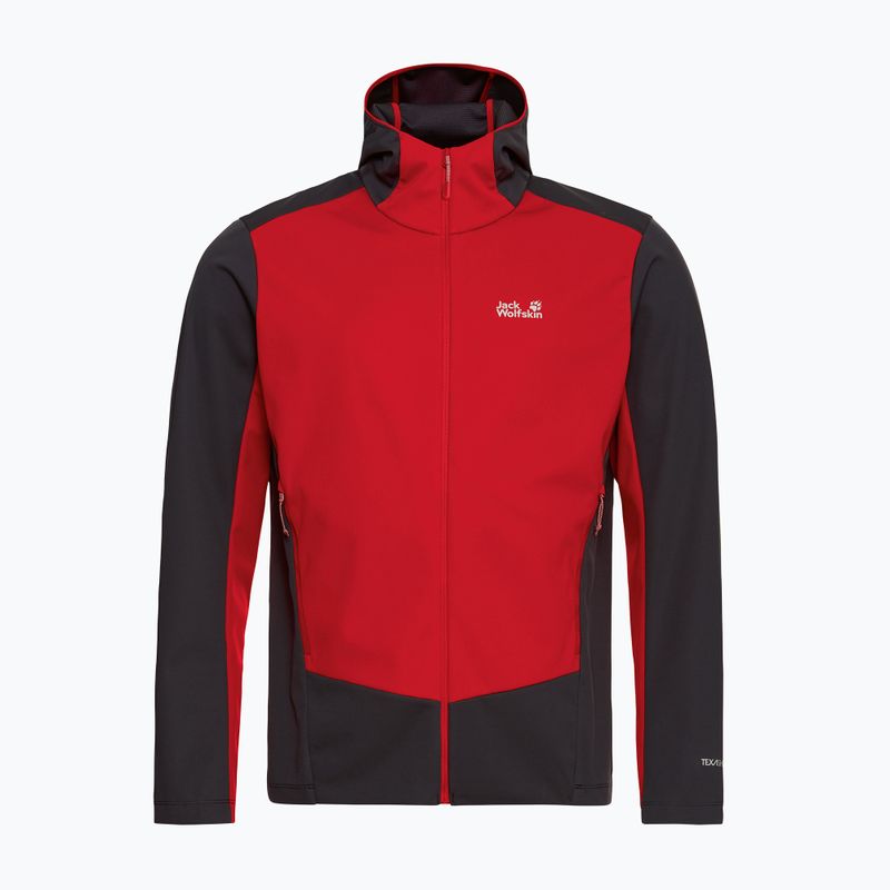 Мъжко софтшел яке Jack Wolfskin Skyvail siren red 7