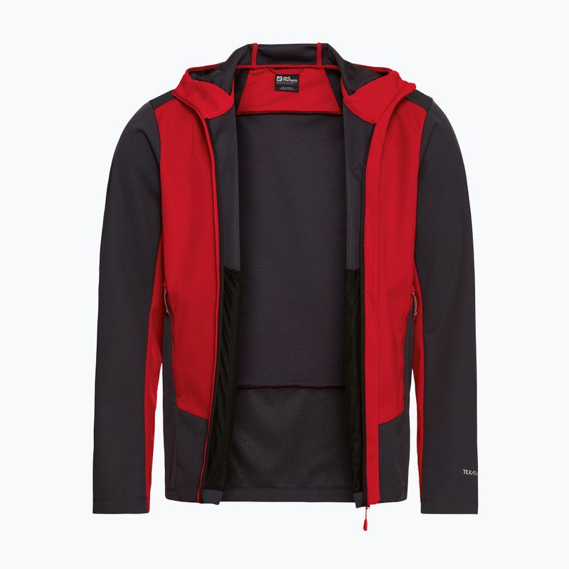 Мъжко софтшел яке Jack Wolfskin Skyvail siren red 9
