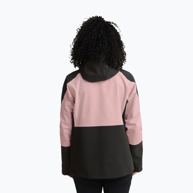 Дамско яке за дъжд Jack Wolfskin Rockpaw 3L rosegarden 3