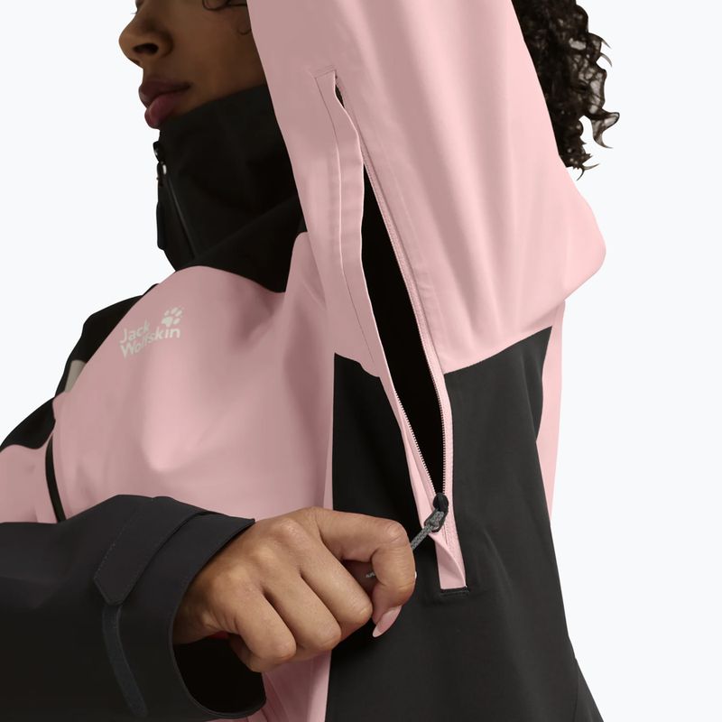 Дамско яке за дъжд Jack Wolfskin Rockpaw 3L rosegarden 5