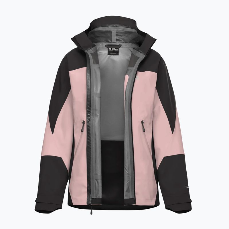 Дамско яке за дъжд Jack Wolfskin Rockpaw 3L rosegarden 9