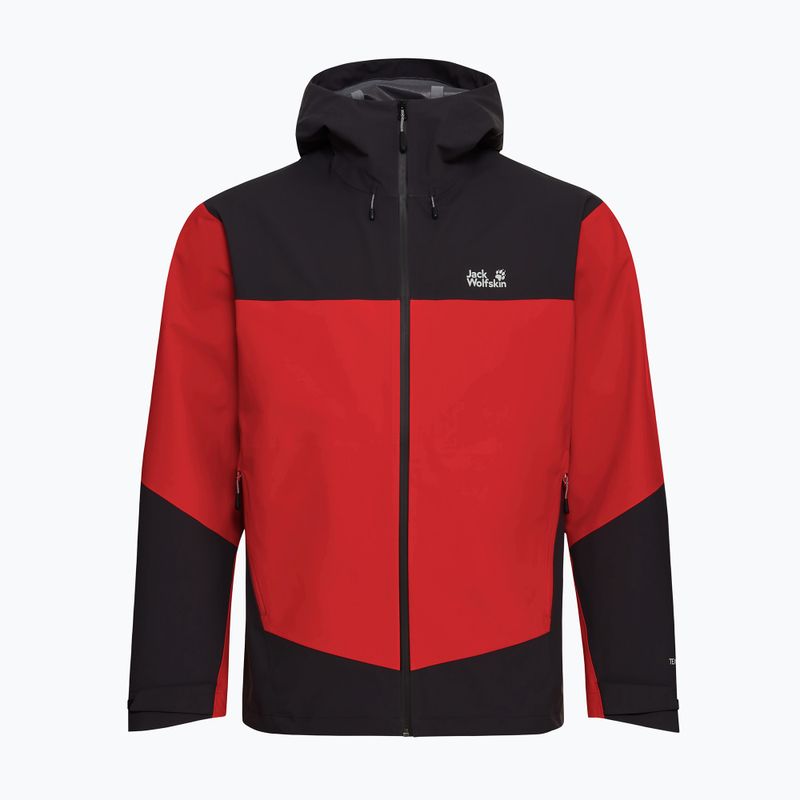 Мъжко яке за дъжд Jack Wolfskin Rockpaw 3L siren red 7