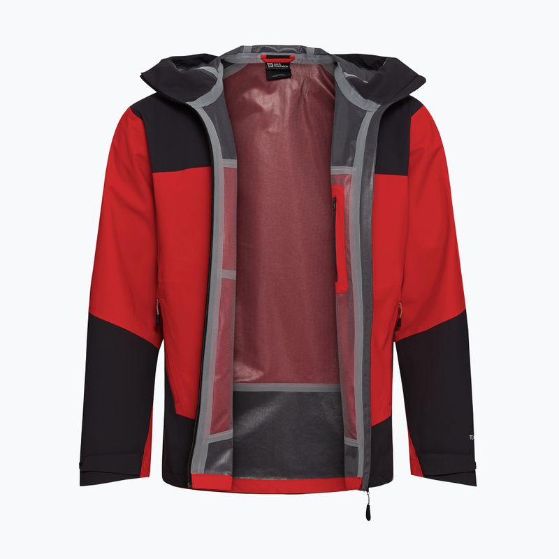 Мъжко яке за дъжд Jack Wolfskin Rockpaw 3L siren red 9