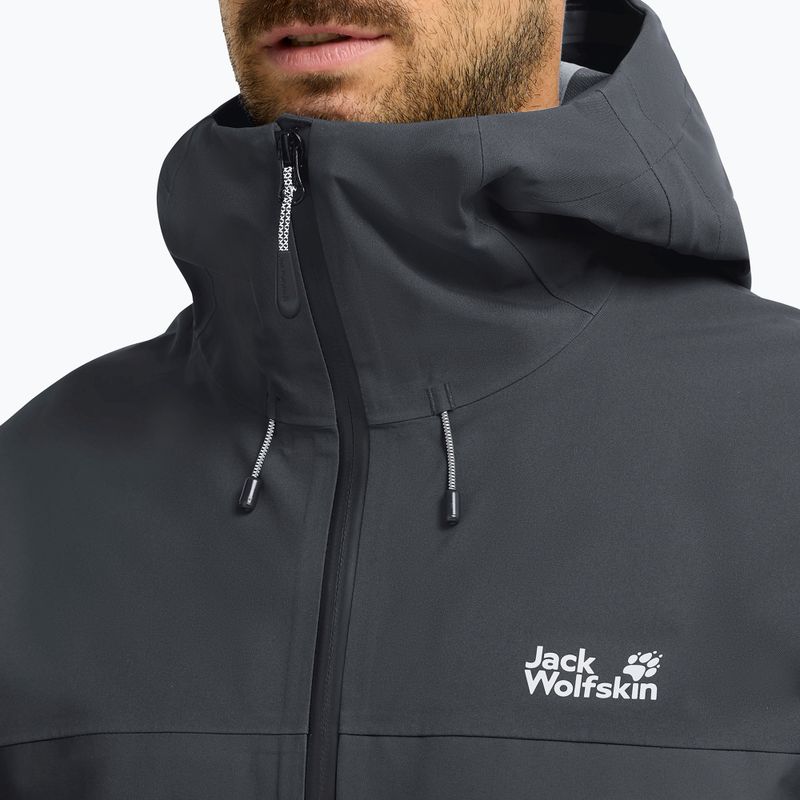 Мъжко яке за дъжд Jack Wolfskin Rockpaw 3L phantom 4