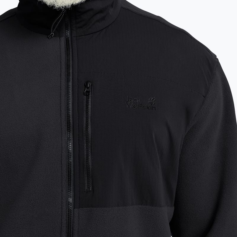 Мъжки поларен суитшърт Jack Wolfskin Sumetro Full Zip black 5