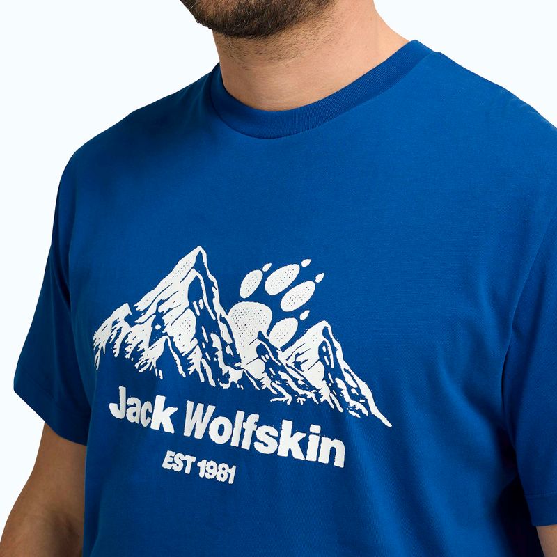 Мъжка тениска Jack Wolfskin Carefree blue orchid 4