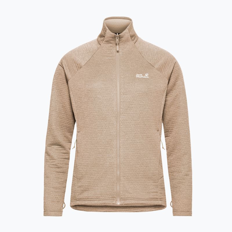 Дамски поларен суитшърт Jack Wolfskin Anytrail Full Zip oat 7