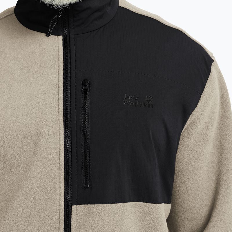 Мъжки поларен суитшърт Jack Wolfskin Sumetro Full Zip oyster 5