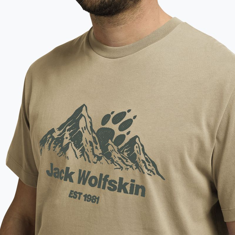 Мъжка тениска Jack Wolfskin Carefree hazel wood 4