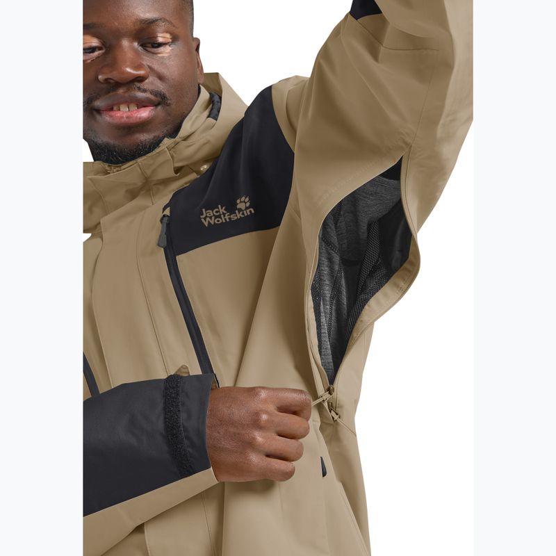 Мъжко яке за дъжд Jack Wolfskin Jasper 2L hazel wood 5