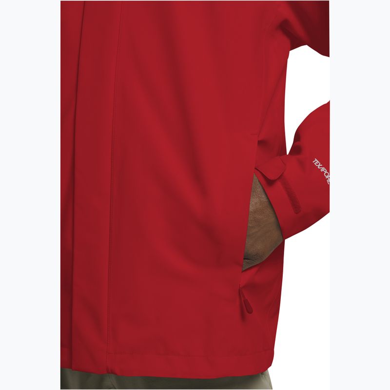 Мъжко яке за дъжд Jack Wolfskin Trailtime 2L siren red 6