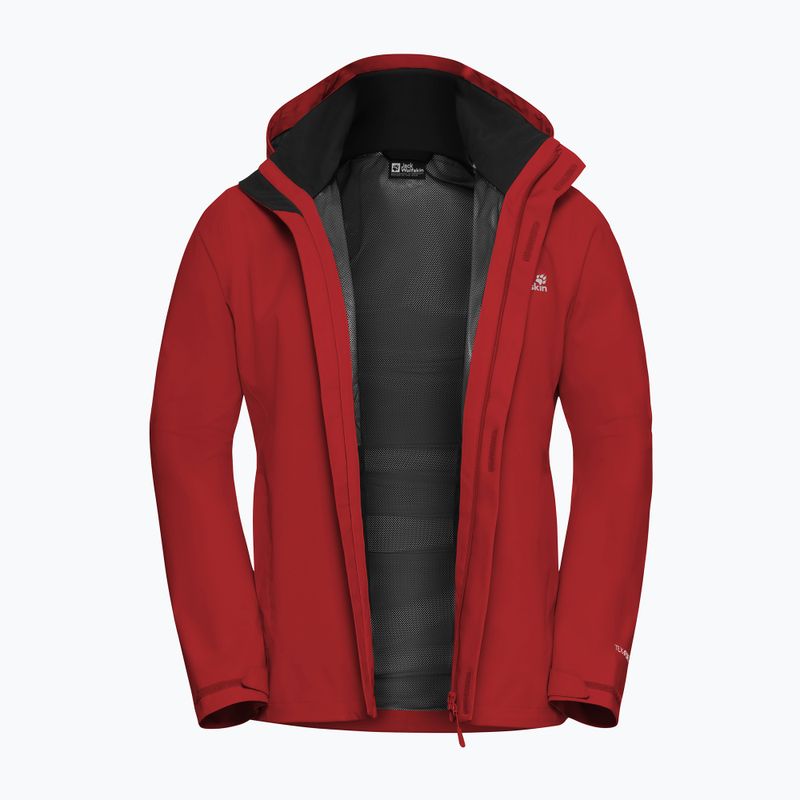 Мъжко яке за дъжд Jack Wolfskin Trailtime 2L siren red 8