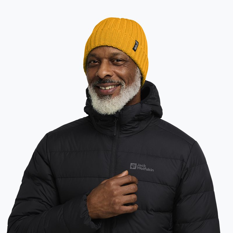 Зимна шапка Jack Wolfskin Rib Knit burly yellow jw 5