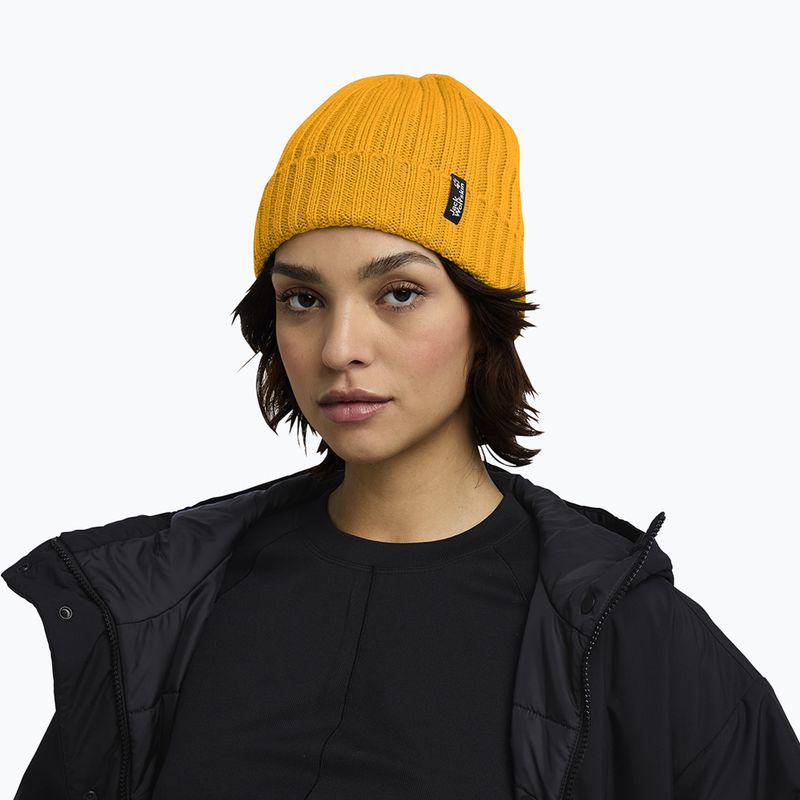 Зимна шапка Jack Wolfskin Rib Knit burly yellow jw 6