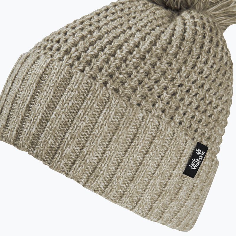 Дамска зимна шапка Jack Wolfskin Medley Knit Beanie hazel wood 2