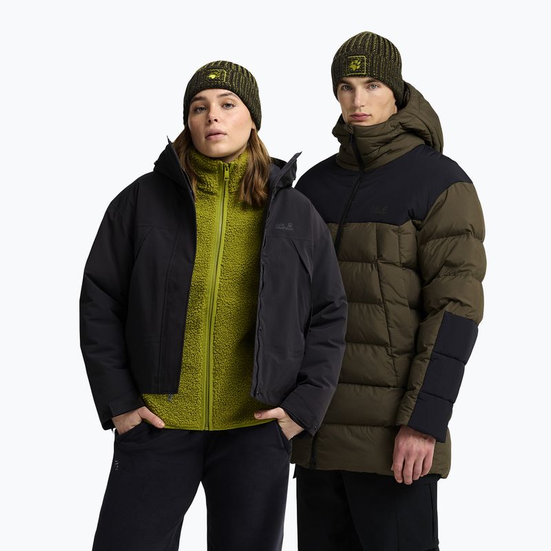 Зимна шапка Jack Wolfskin Badge Beanie obsidian moss 4