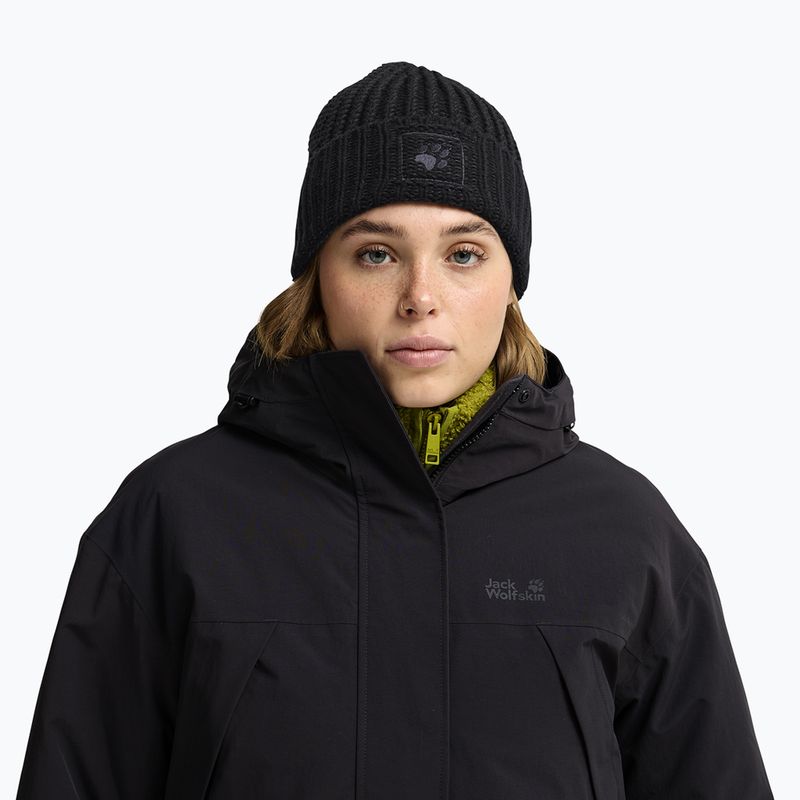Зимна шапка Jack Wolfskin Badge Beanie black 5