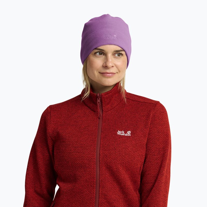 Зимна шапка Jack Wolfskin Real Stuff Beanie vivid orchid 4