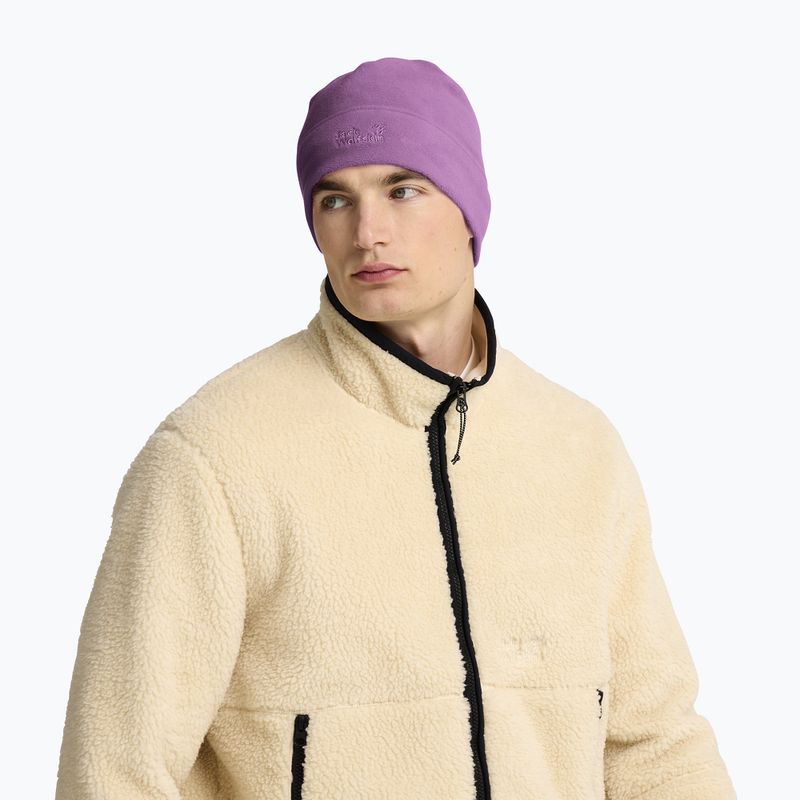 Зимна шапка Jack Wolfskin Real Stuff Beanie vivid orchid 5