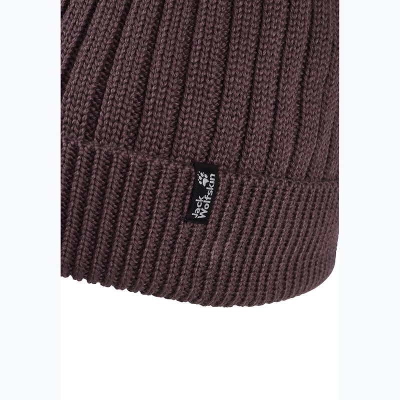 Зимна шапка Jack Wolfskin Pom Pom Beanie sheer plum 3