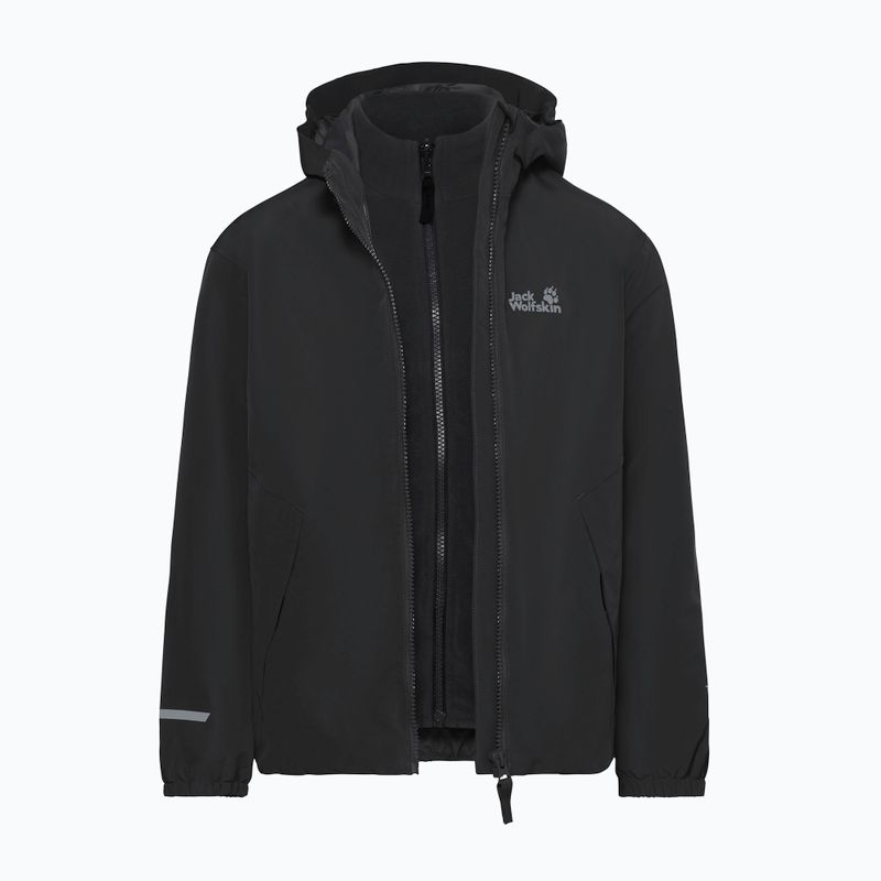 Детско яке 3-в-1 Jack Wolfskin Iceland 3IN1 2026 black 3
