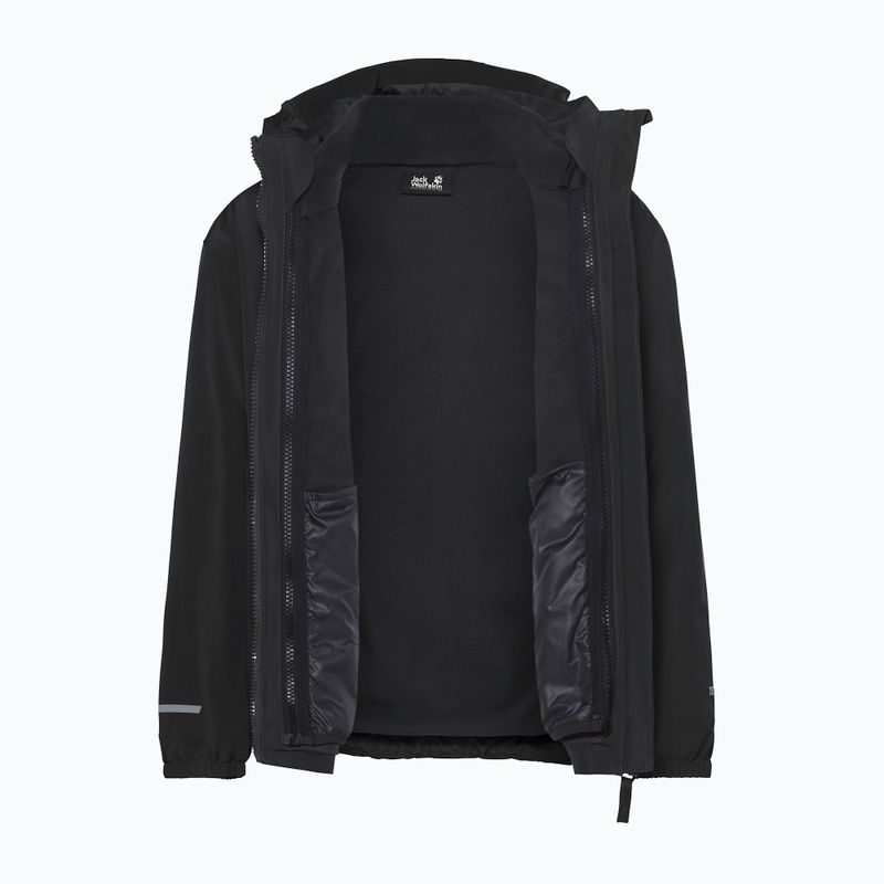 Детско яке 3-в-1 Jack Wolfskin Iceland 3IN1 2026 black 4